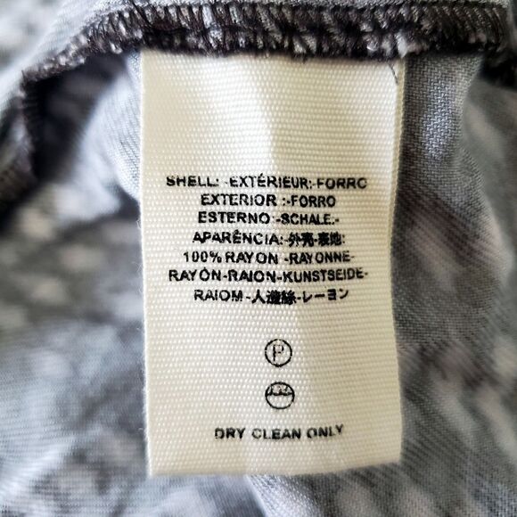 Free People Mini Dress Womens Size 4 Paper Flower Printed Ruffle Fit and Flare - Picture 9 of 10